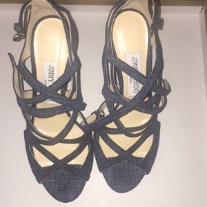 Jimmy choo platform heel in navy